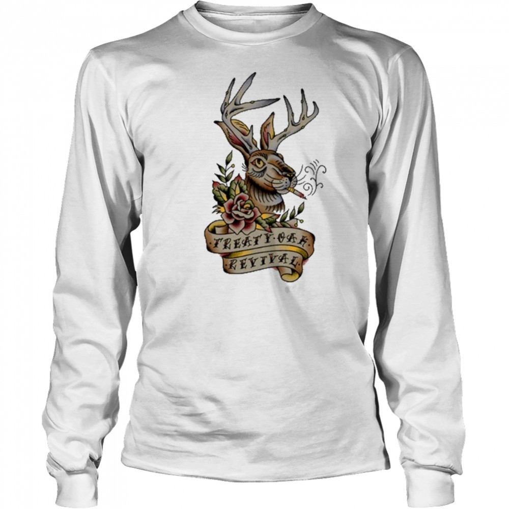 Treaty Oak Revival Jack Rabbit Cigarettes T-shirt Long Sleeved