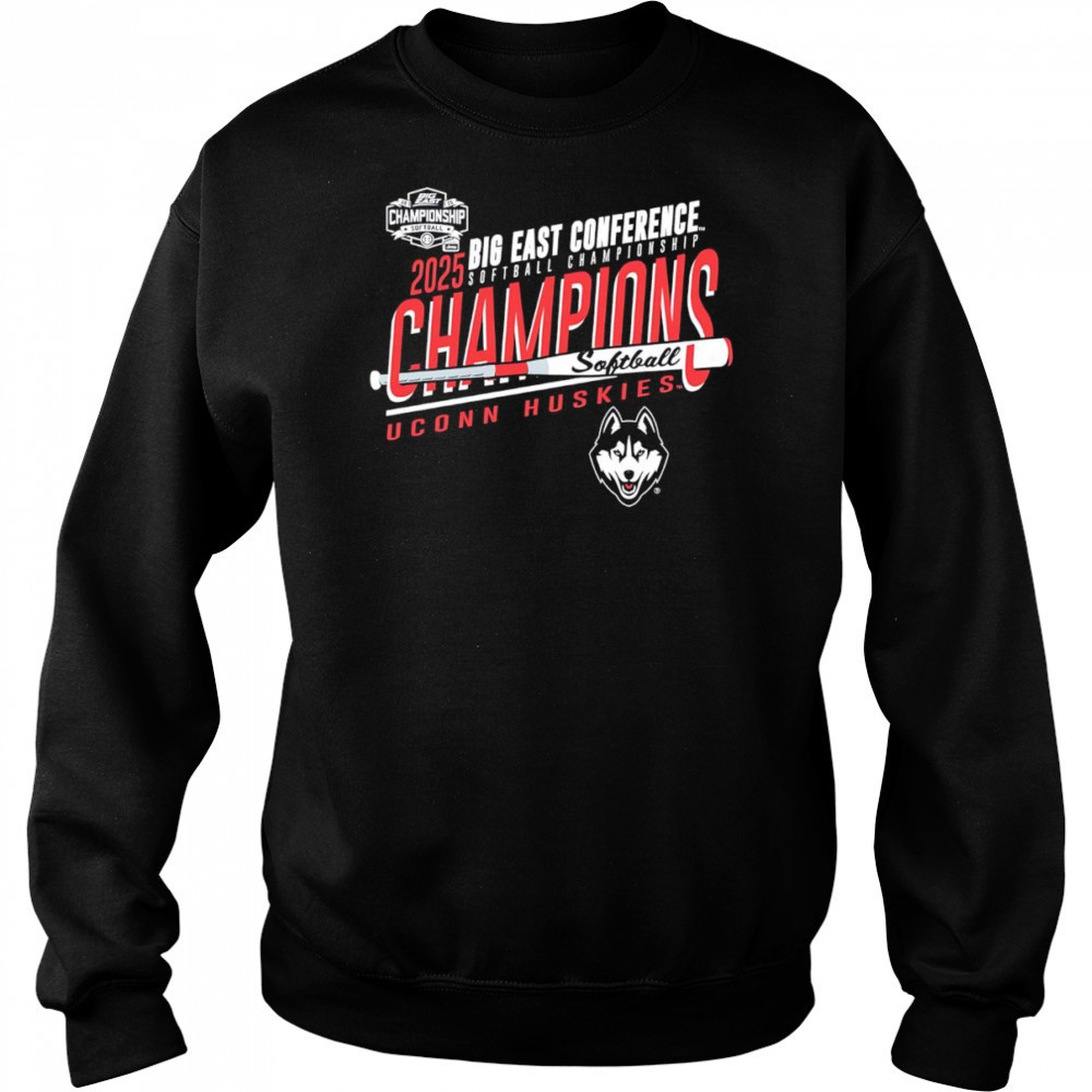UConn Huskies 2025 Big East Softball Champions shirt Sweatshirt