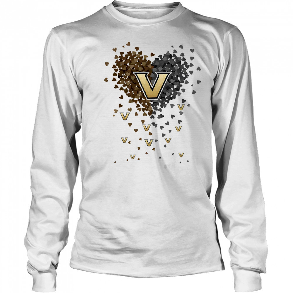 Vanderbilt commodores heart explosion shirt Long Sleeved