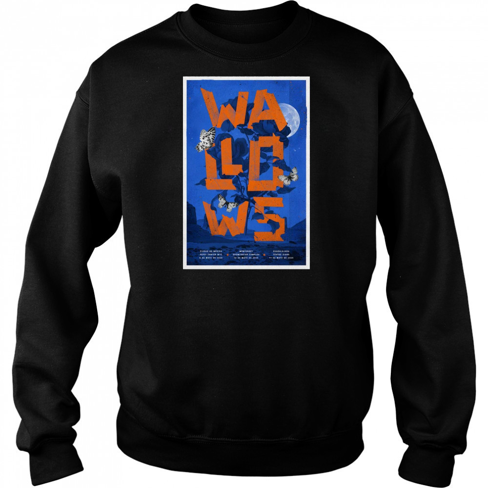 Wallows World Tour May 9-10-11 2025 Pepsi Center Wtc Showcenter Complex Teatro Diana t-shirt Sweatshirt