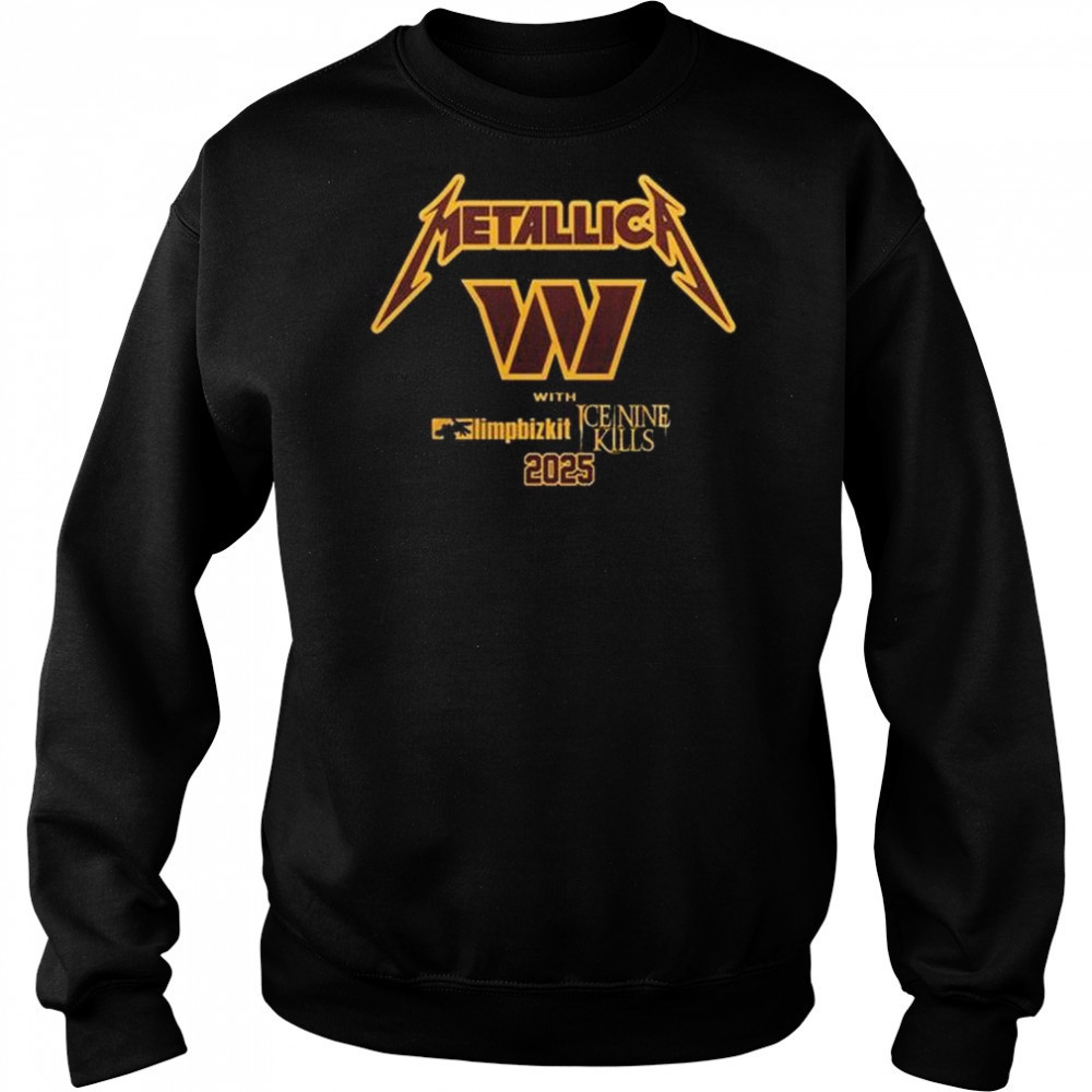 Washington Commanders x Metallica M-72 World Tour Shirt Sweatshirt