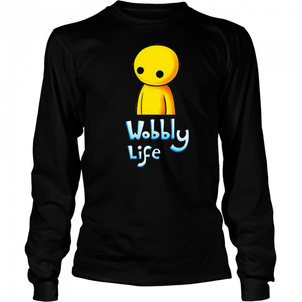 Wobbly Life Plain Wobbly Logo T-Shirt Long Sleeved