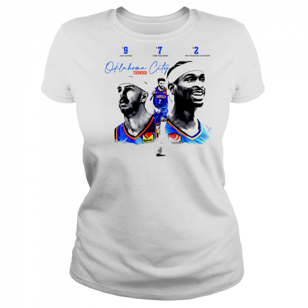 3 legendary players of the current Oklahoma City Thunder team shirt Women's T-shirt
