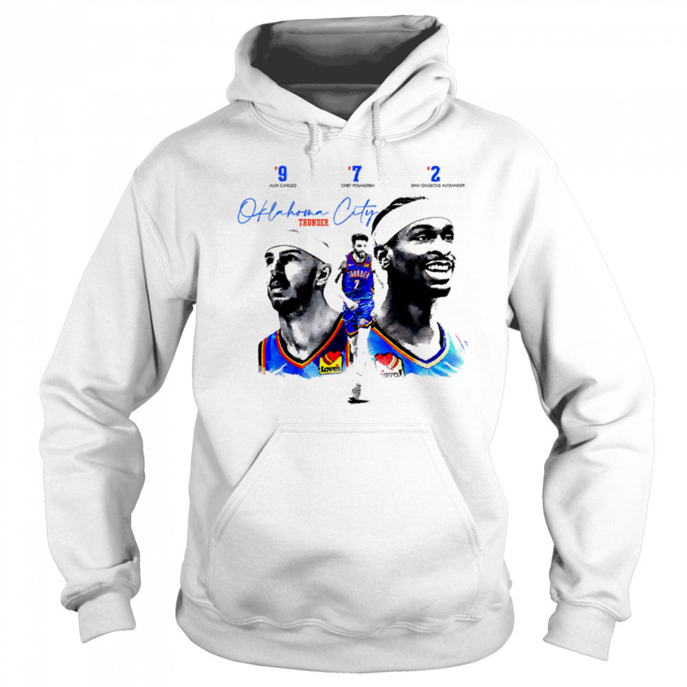 3 legendary players of the current Oklahoma City Thunder team shirt Hoodie