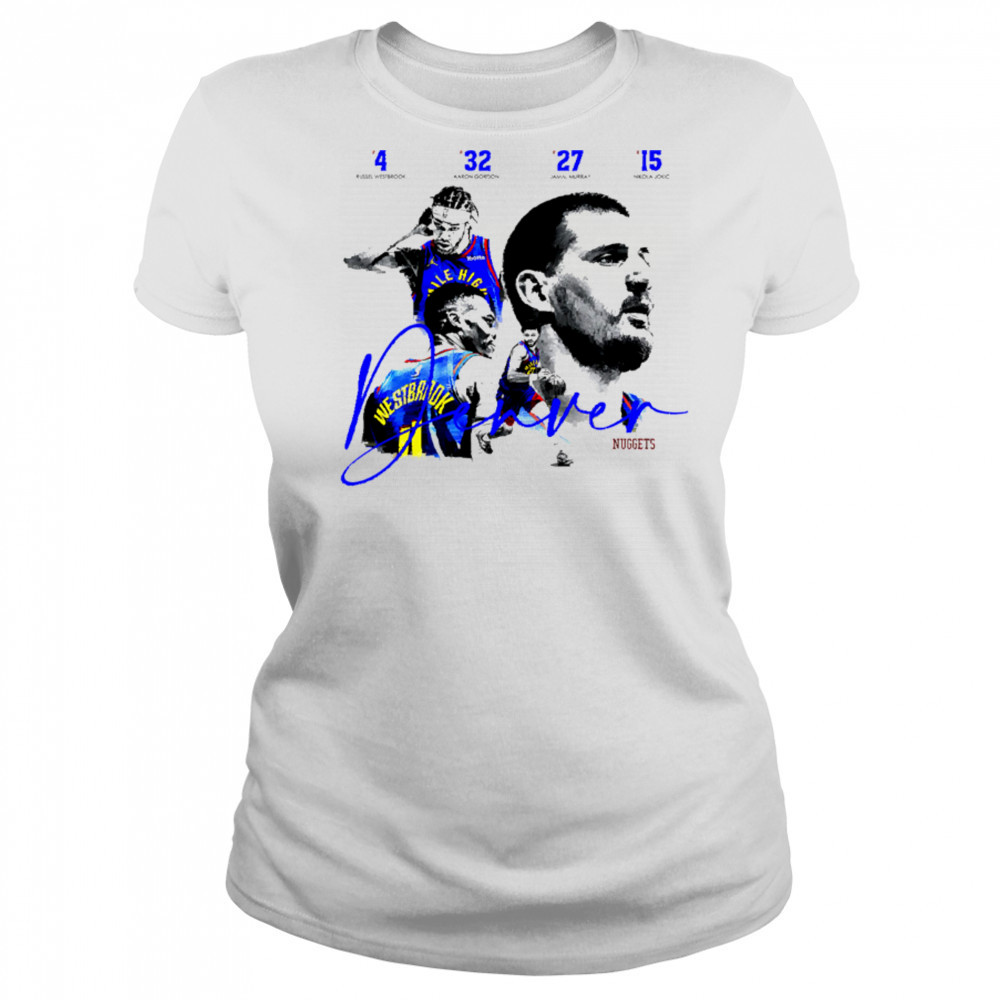 4 legendary players of the current Denver Nuggets team shirt Women's T-shirt