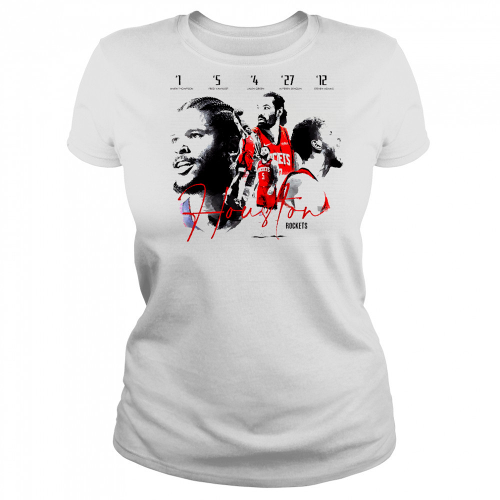 5 legendary players of the current Houston Rockets team shirt Women's T-shirt
