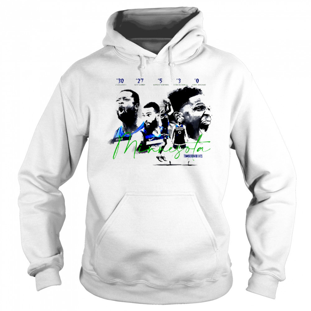 5 legendary players of the current Minnesota Timberwolves team shirt Hoodie