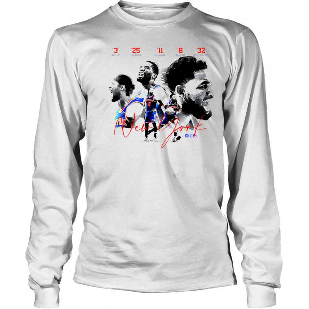 5 legendary players of the current New York Knicks team shirt Long Sleeved