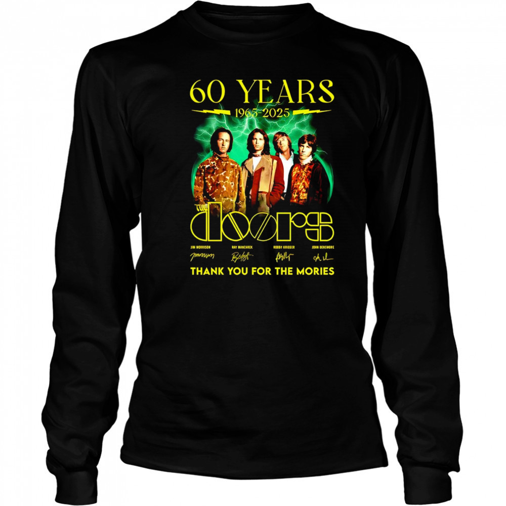 60 years 1963 2025 The Doors thank you for the memories shirt Long Sleeved