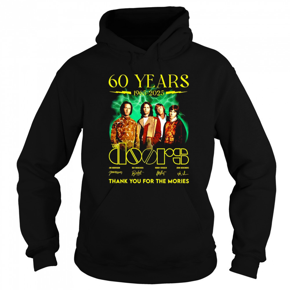 60 years 1963 2025 The Doors thank you for the memories shirt Hoodie