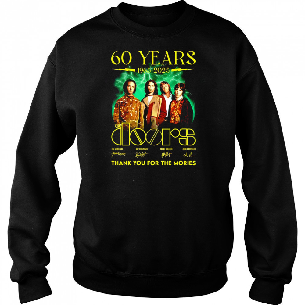 60 years 1963 2025 The Doors thank you for the memories shirt Sweatshirt