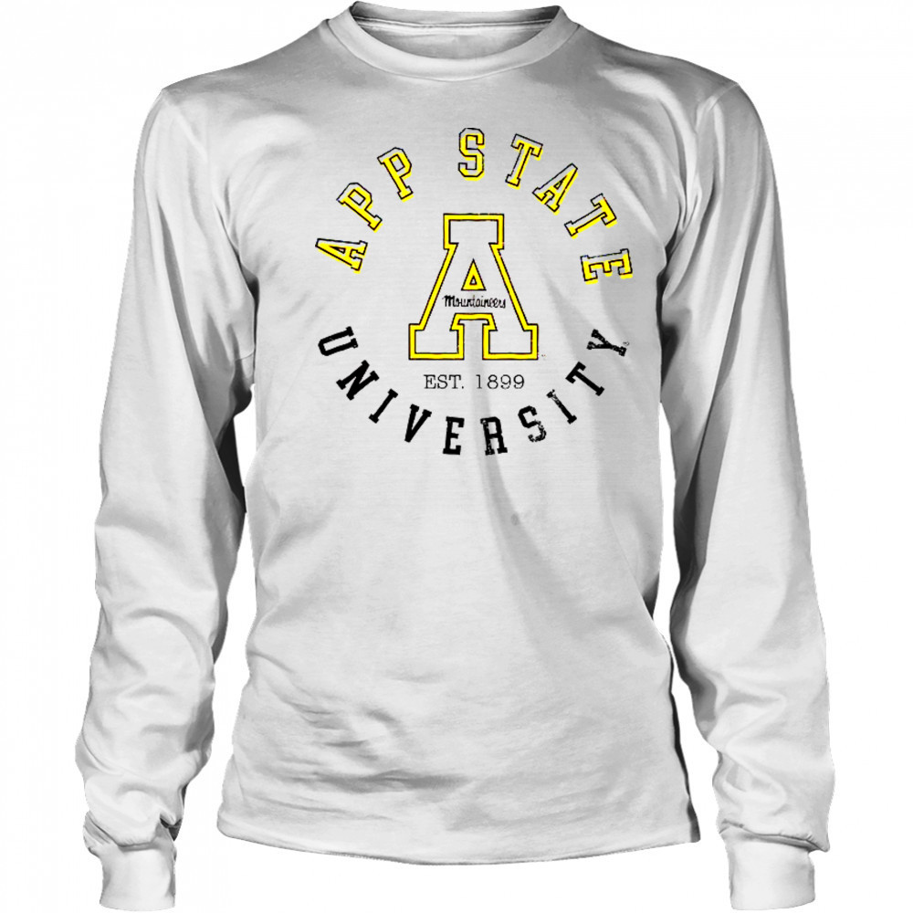Appalachian State Mountaineers Circle Vintage T-Shirt Long Sleeved