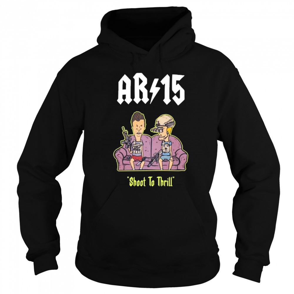 Beavis And Butthead Ar 15 Shoot To Thrill Painting t-shirt Hoodie