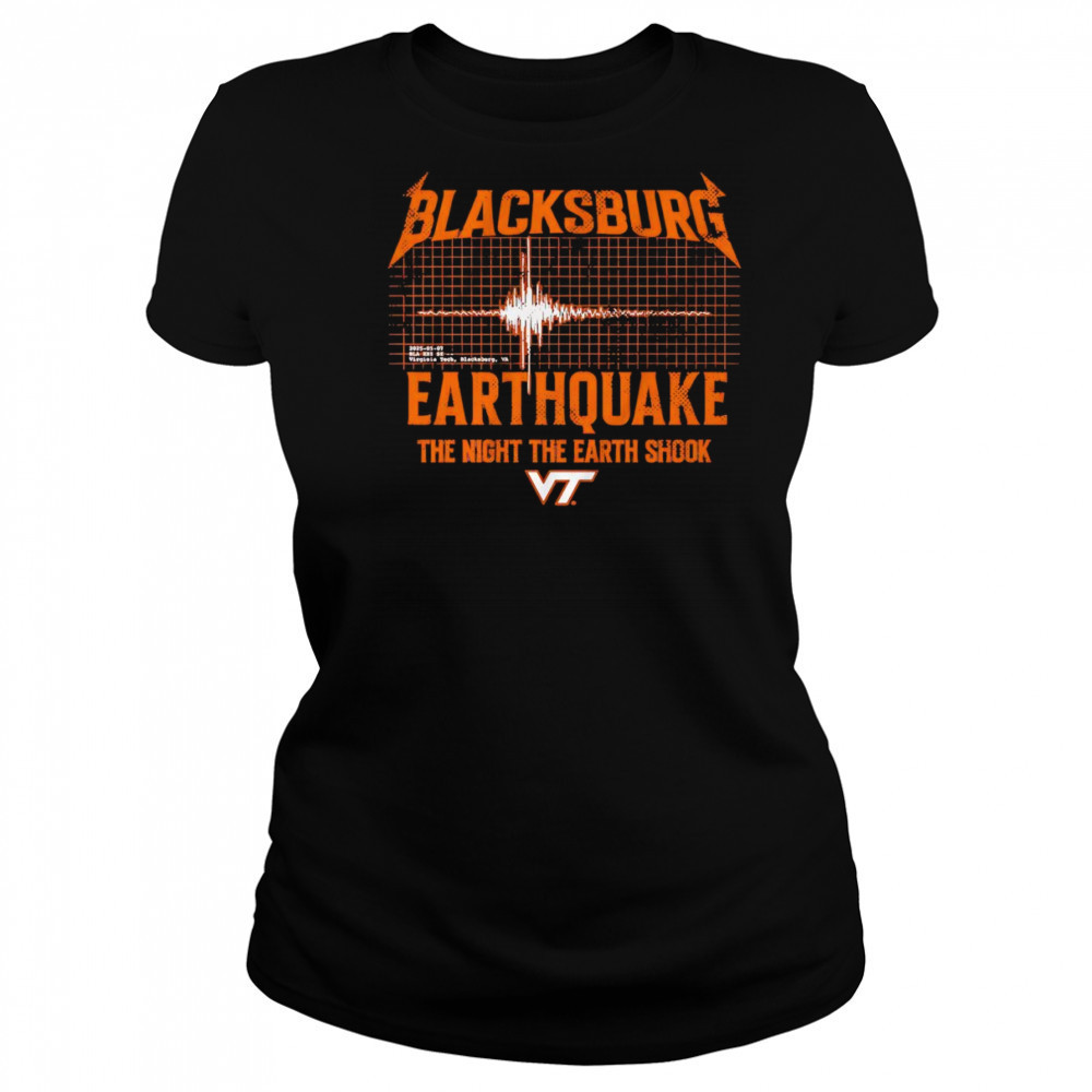 Blacksburg Earthquake Virginia Tech shirt Women's T-shirt