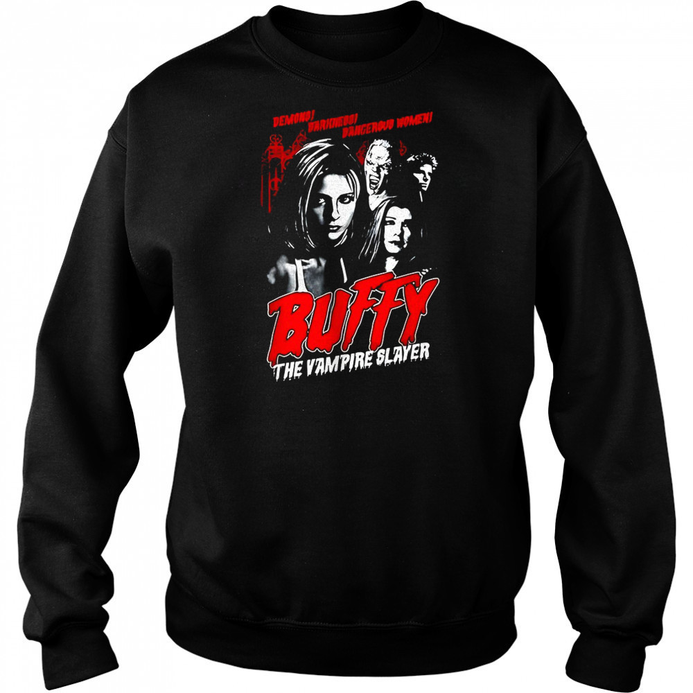 Buffy the vampire slayer horror poster tv show shirt Sweatshirt