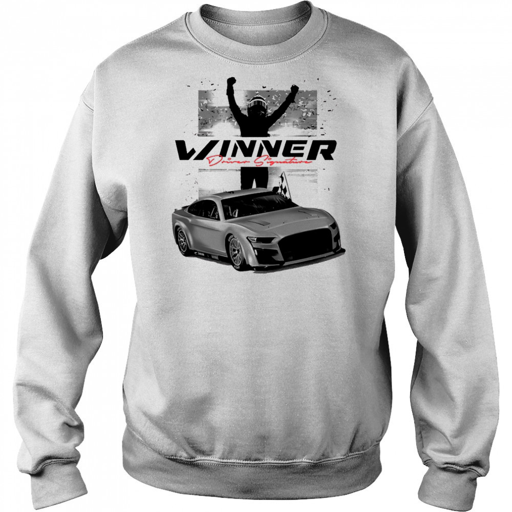 Checkered Flag Sports Kyle Larson Heather 2025 AdventHealth 400 Race Winner Drive Signature t-shirt Sweatshirt