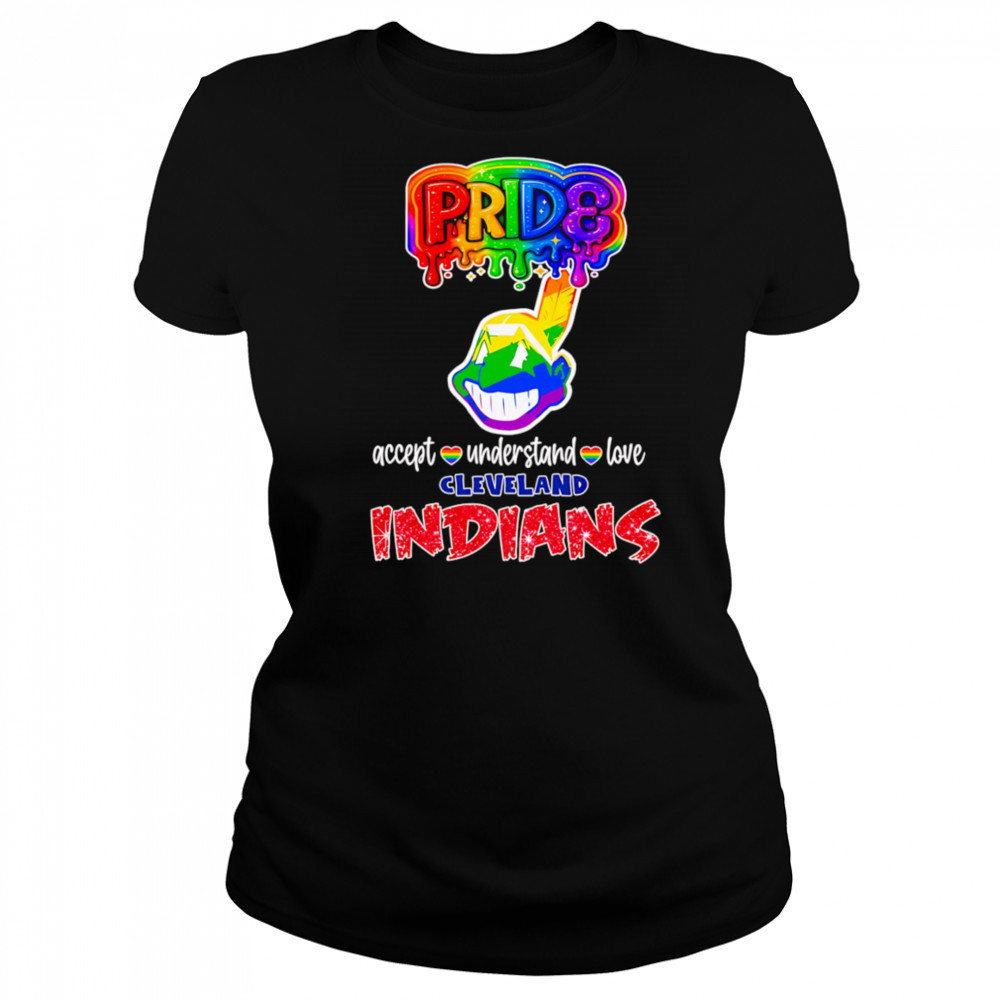 LGBT Pride accept understand love Cleveland Indians shirt Women's T-shirt