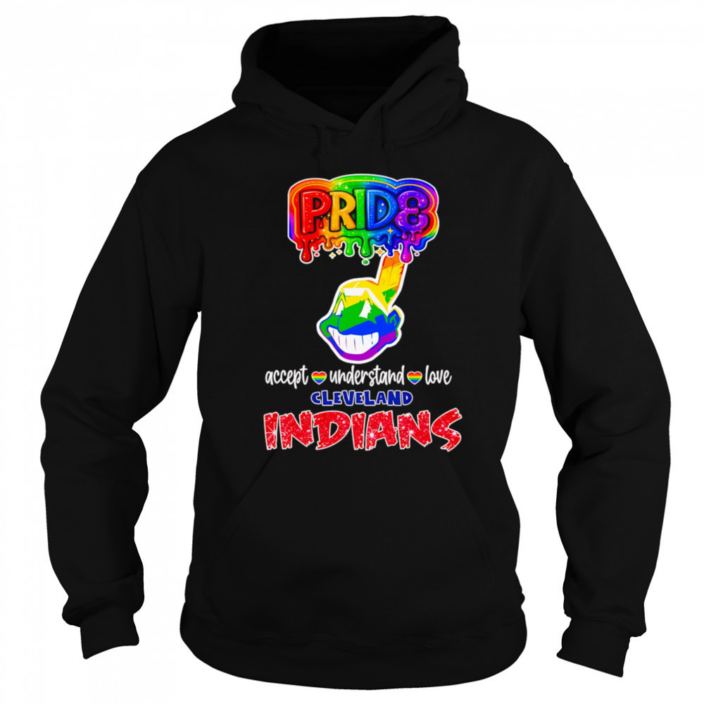 LGBT Pride accept understand love Cleveland Indians shirt Hoodie