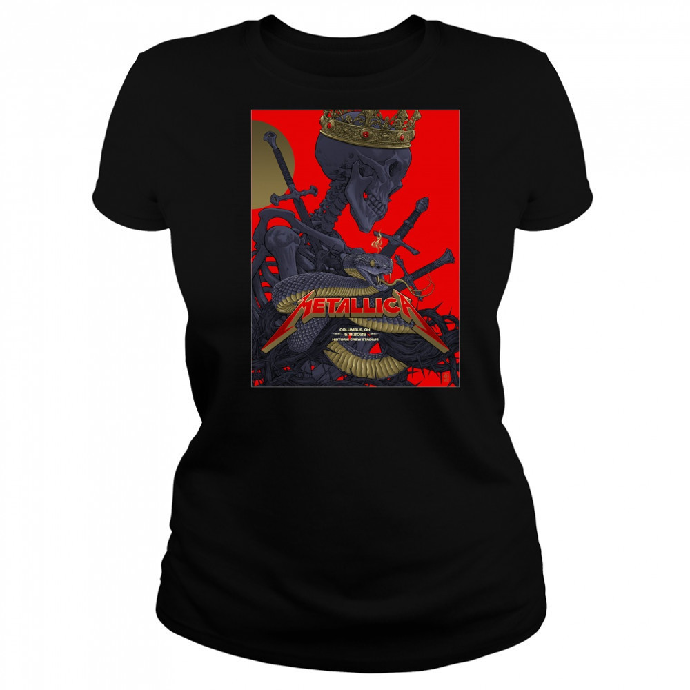 Metallica Columbus OH May 11th 2025 Historic Crew Stadium Poster t-shirt Women's T-shirt