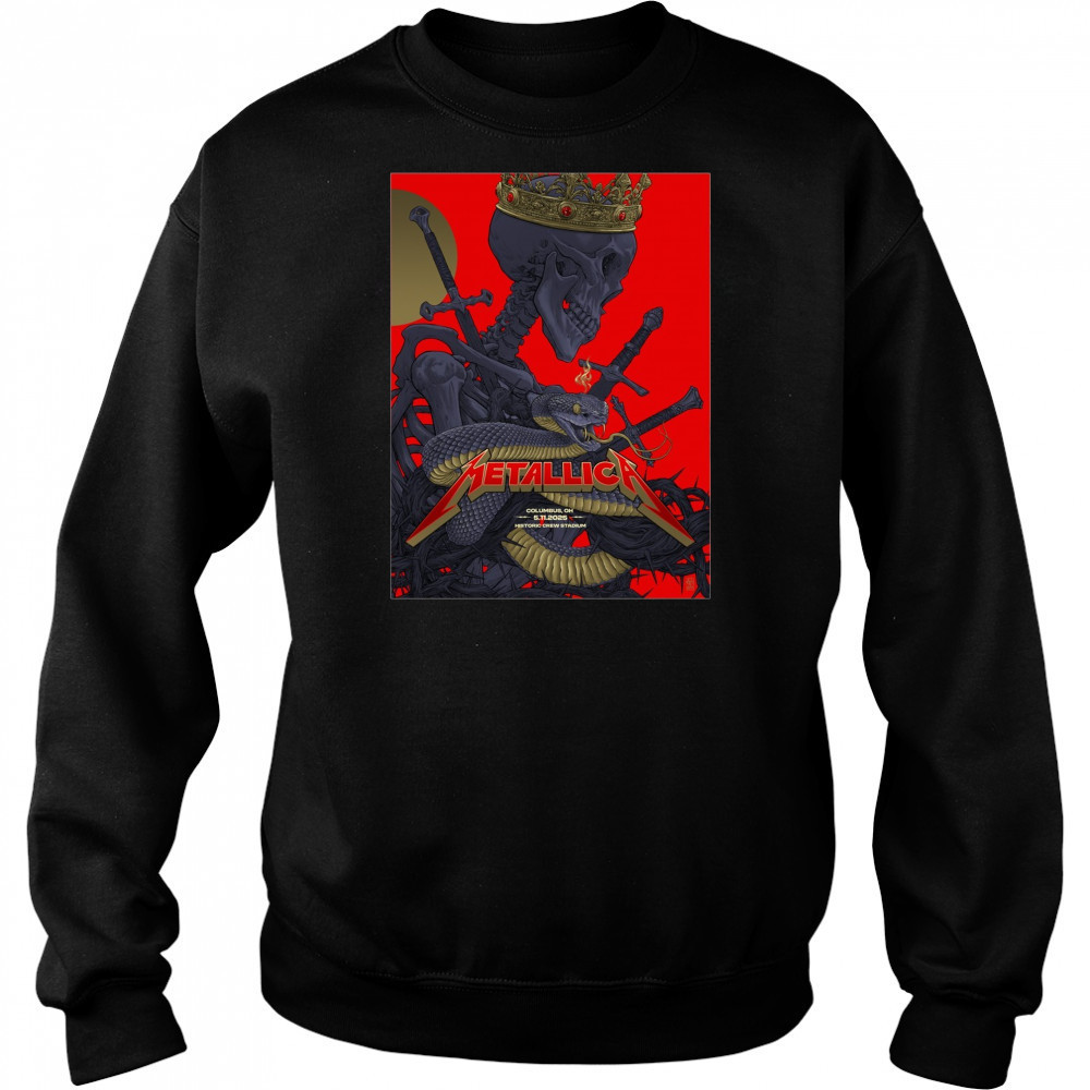 Metallica Columbus OH May 11th 2025 Historic Crew Stadium Poster t-shirt Sweatshirt