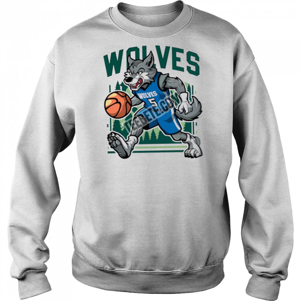 Minnesota Timberwolves Mascot Basketball Shirt Sweatshirt