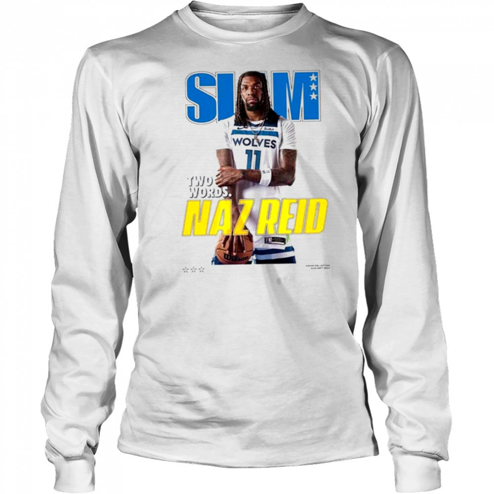 Naz Reid Minnesota Timberwolves SLAM Cover T Shirt Long Sleeved