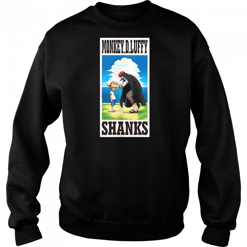 One Piece Monkey D Luffy shanks shirt Sweatshirt
