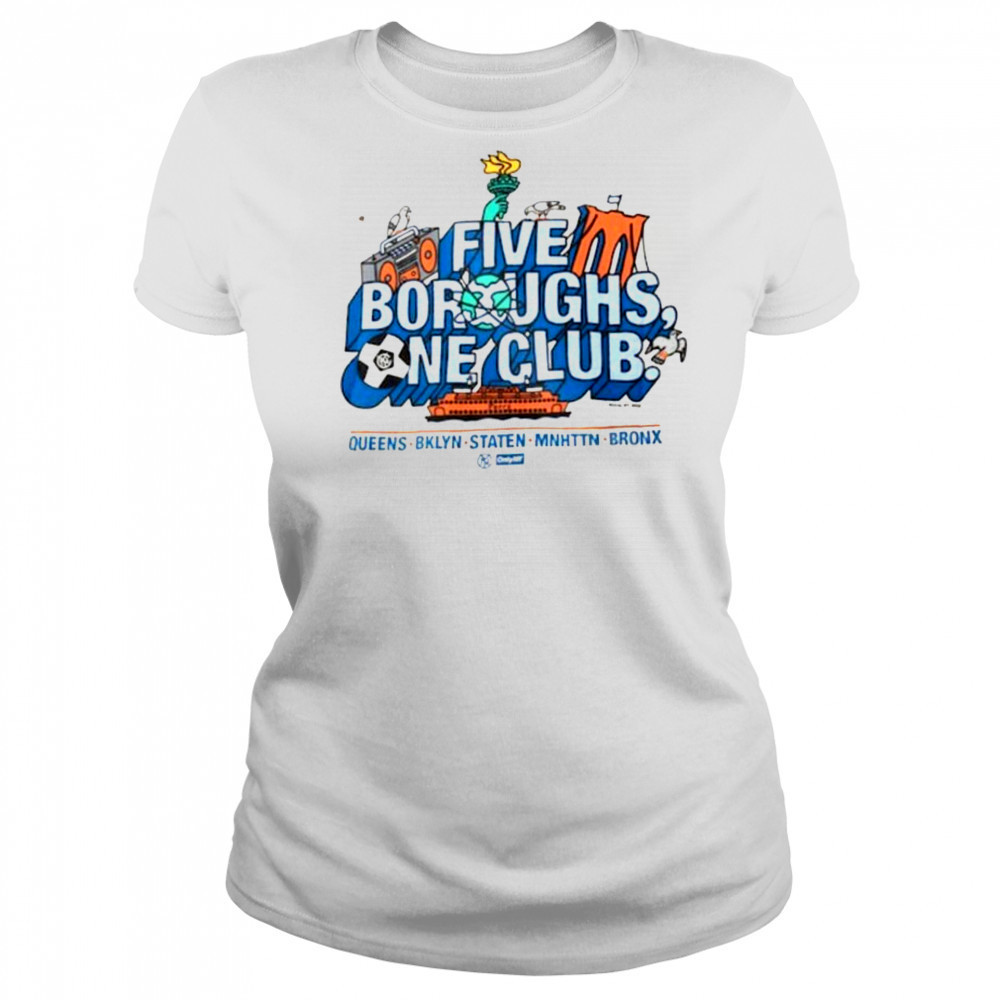 Only NY x NYCFC Unisex Five Boroughs T Shirt Women's T-shirt
