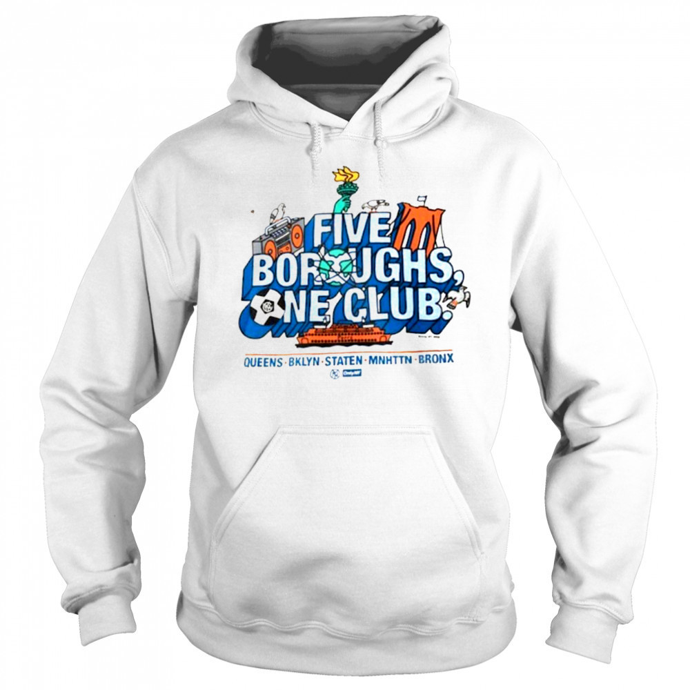 Only NY x NYCFC Unisex Five Boroughs T Shirt Hoodie