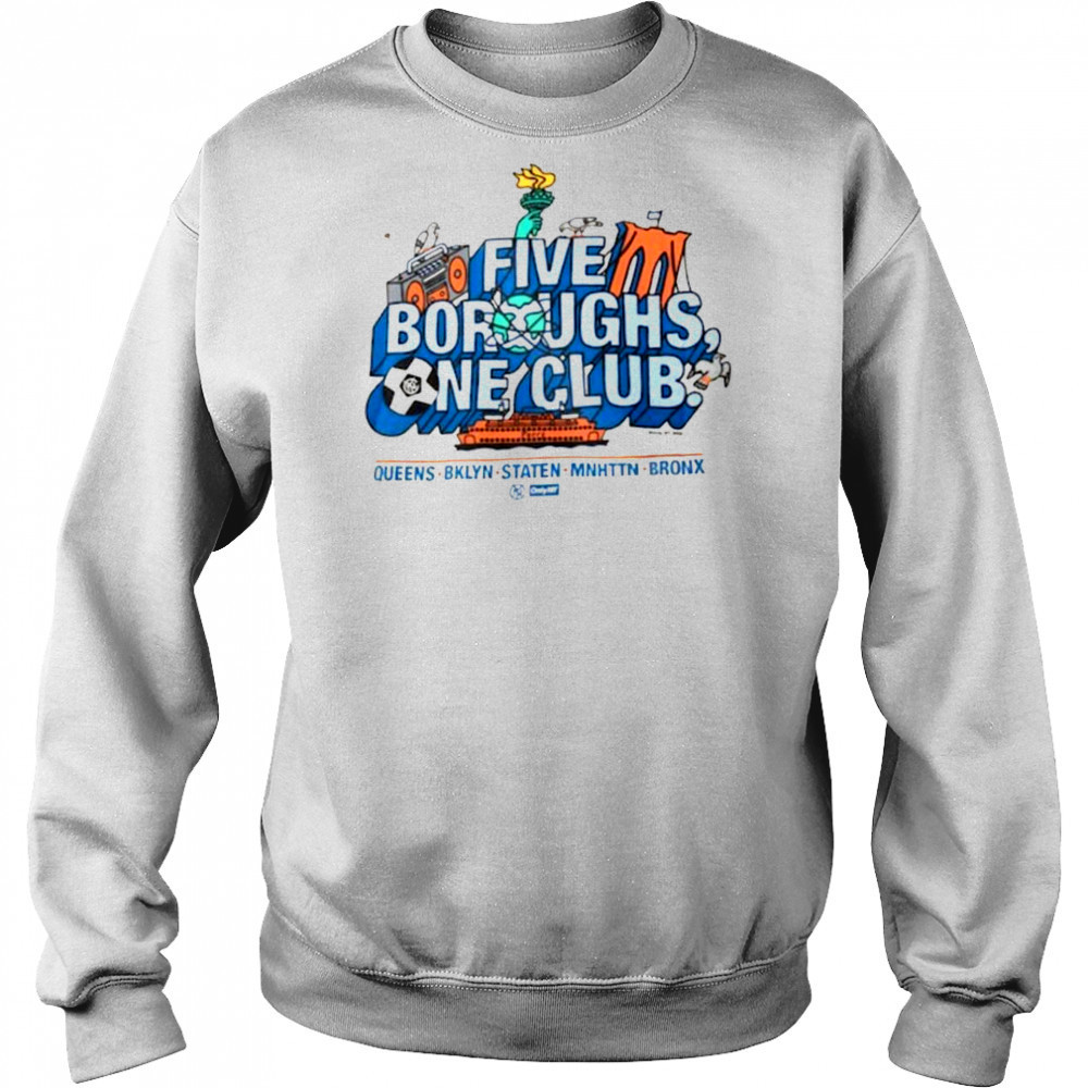 Only NY x NYCFC Unisex Five Boroughs T Shirt Sweatshirt