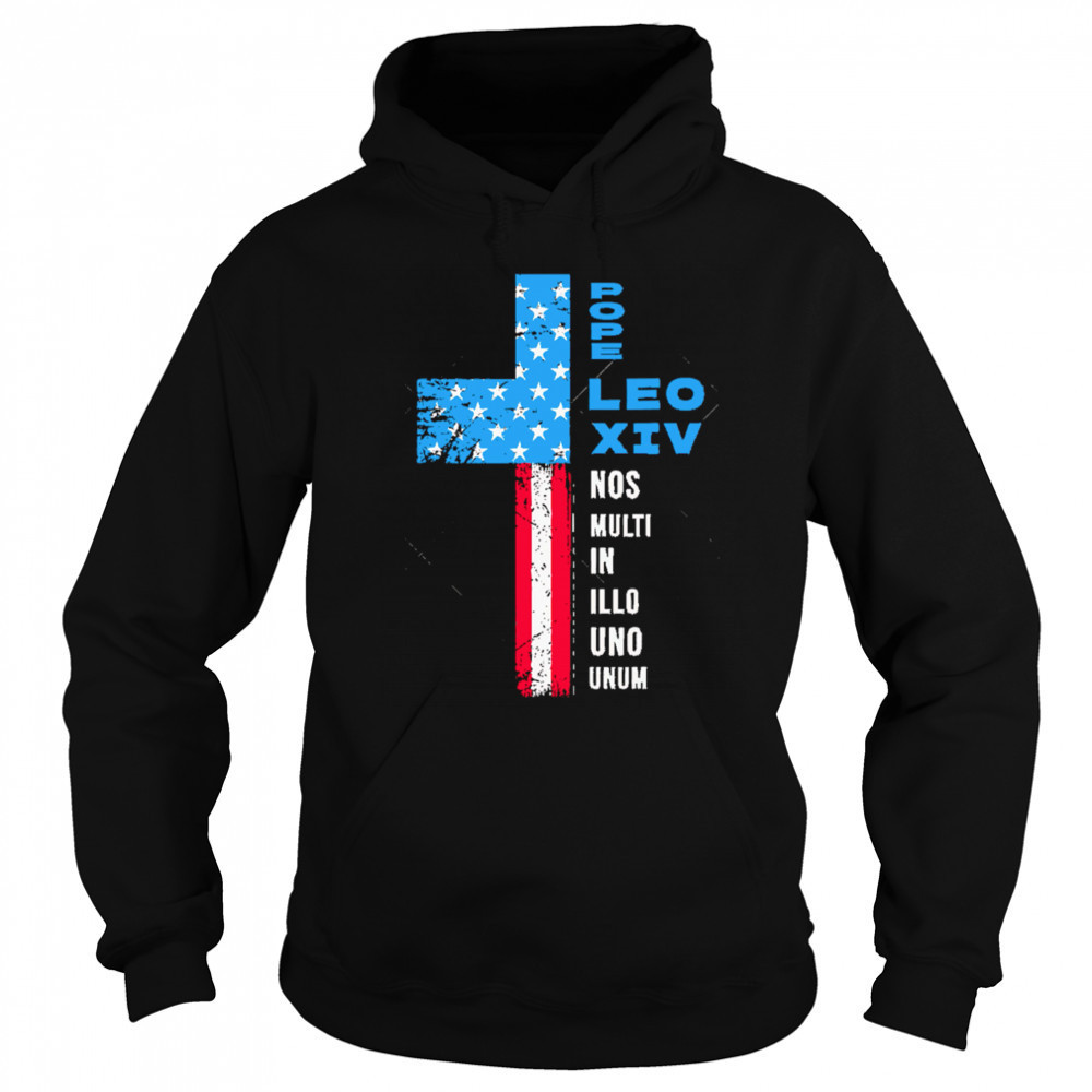 Pope Leo XIV American Flag Election Pontifex Pope Leo XIV shirt Hoodie