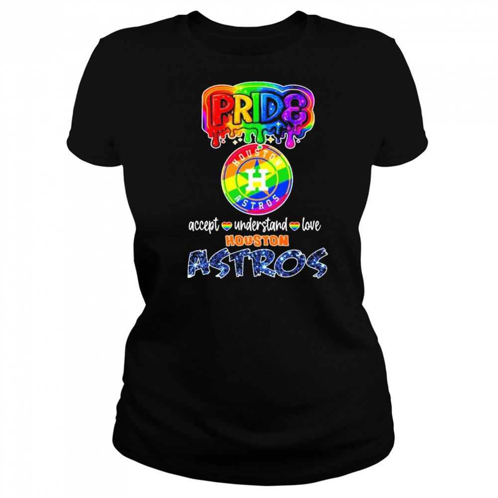 Pride Accept Understand Love Houston Astros Rainbow Shirt Women's T-shirt