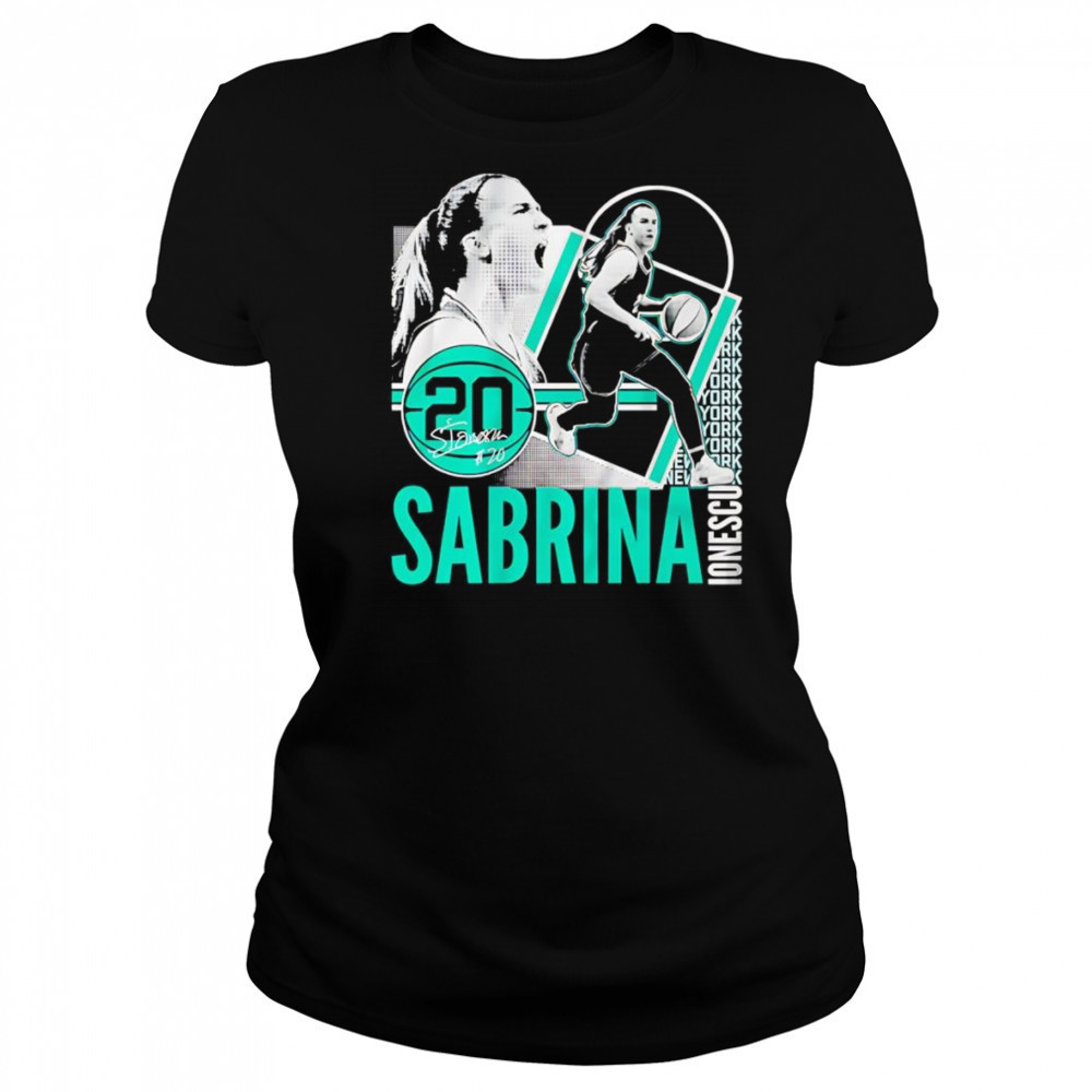 Sabrina Ionescu collage frame shirt Women's T-shirt