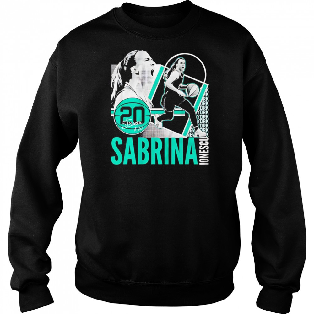 Sabrina Ionescu collage frame shirt Sweatshirt
