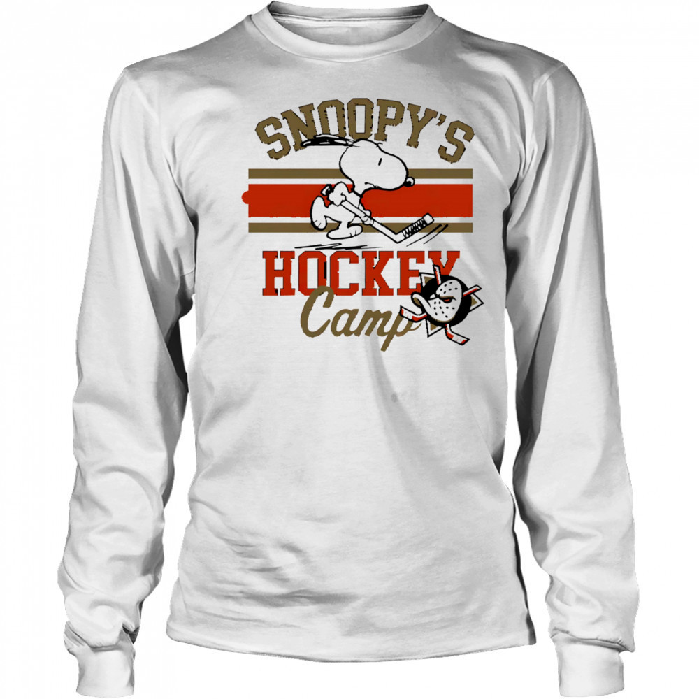 Snoopy Anaheim Ducks Snoopy’s Camp shirt Long Sleeved