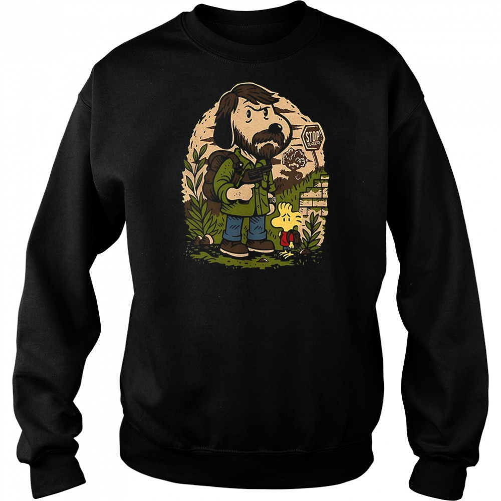 Snoopy and Woodstock Joel and Ellie The Last of Us The Last of Dogs shirt Sweatshirt