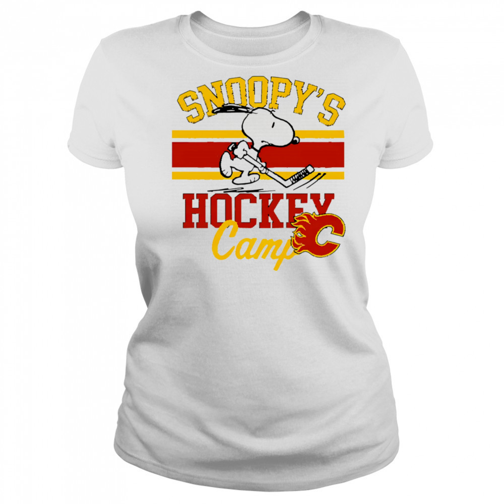 Snoopy Calgary Flames Snoopy’s Camp shirt Women's T-shirt