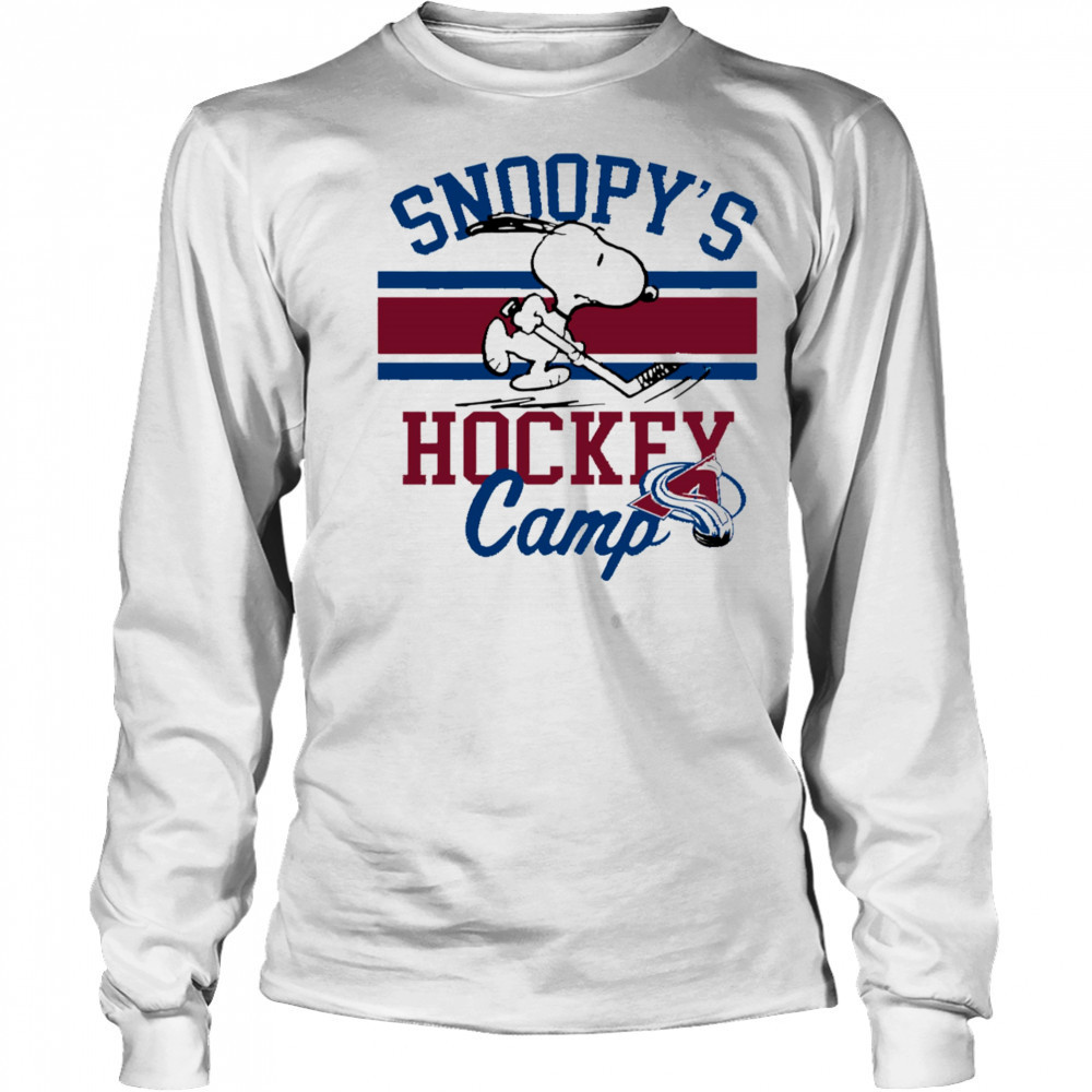 Snoopy Colorado Avalanche Snoopy’s Camp shirt Long Sleeved
