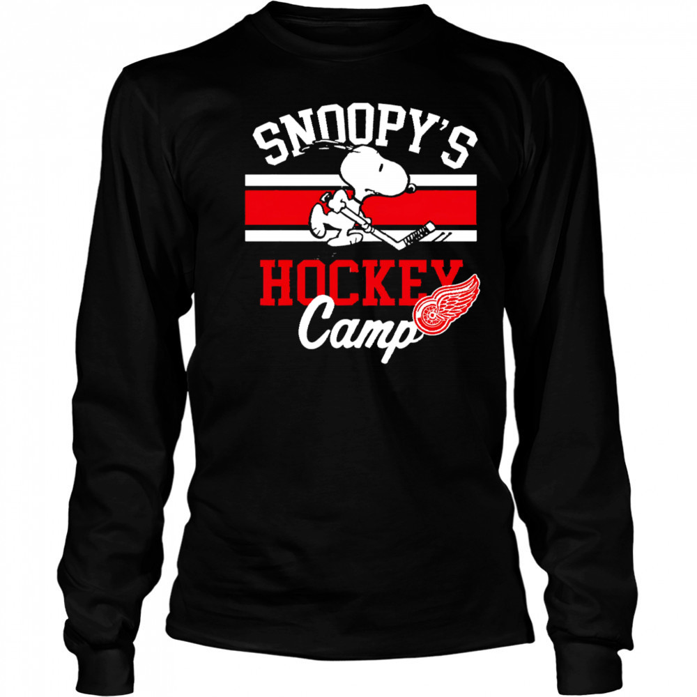 Snoopy Detroit Red Wings Snoopy’s Camp shirt Long Sleeved