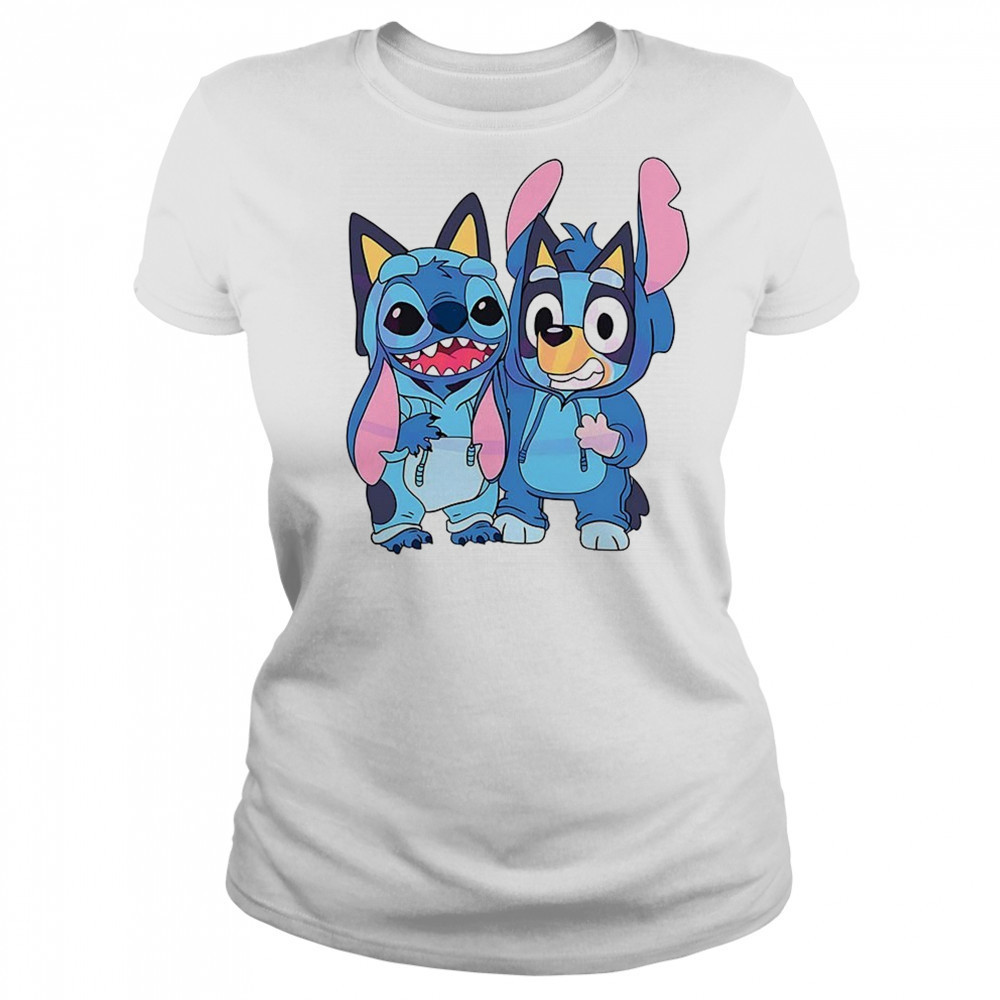 Stitch and Bluey bluey costume cute cartoon characters shirt Women's T-shirt