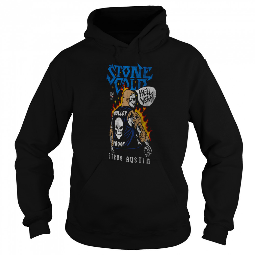 Stone Cold Steve Austin Ripple Junction Skeleton T Shirt Hoodie