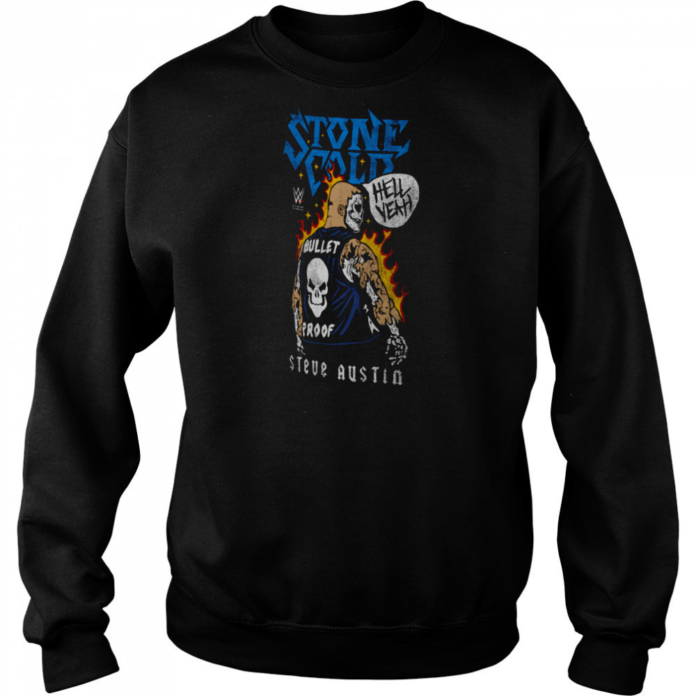 Stone Cold Steve Austin Ripple Junction Skeleton T Shirt Sweatshirt