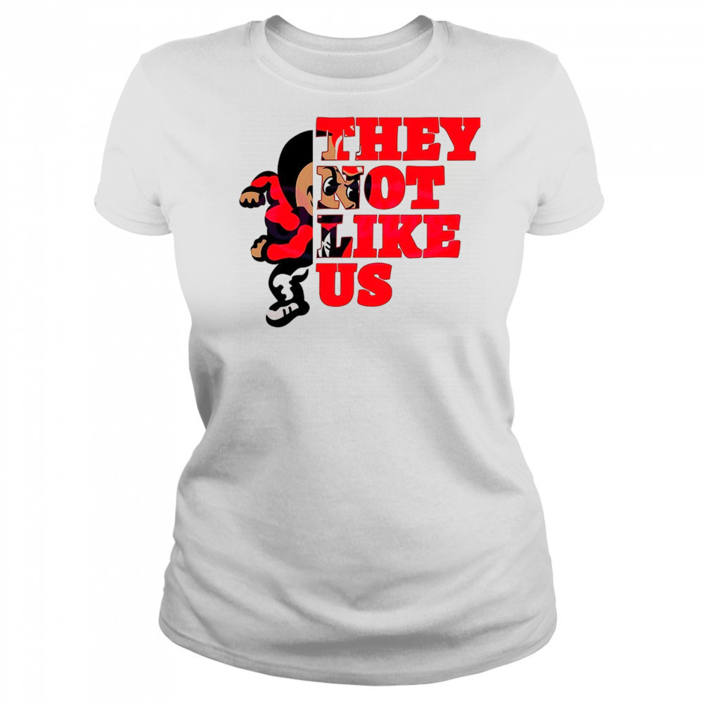 They not like us Ohio State Buckeyes college football shirt Women's T-shirt