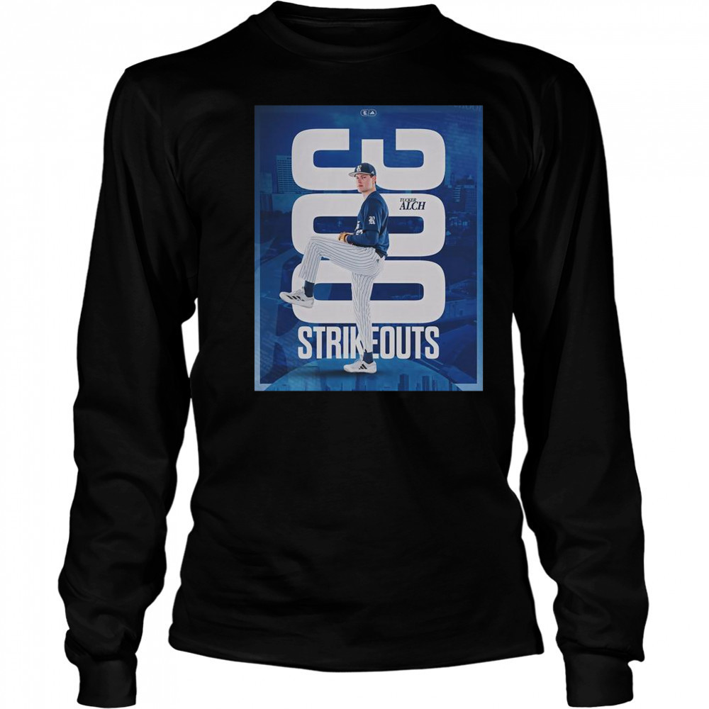 Tucker Alch Notched His 300th Career Strikeout In The Top Of The Third Inning Against PVAMU T-Shirt Long Sleeved