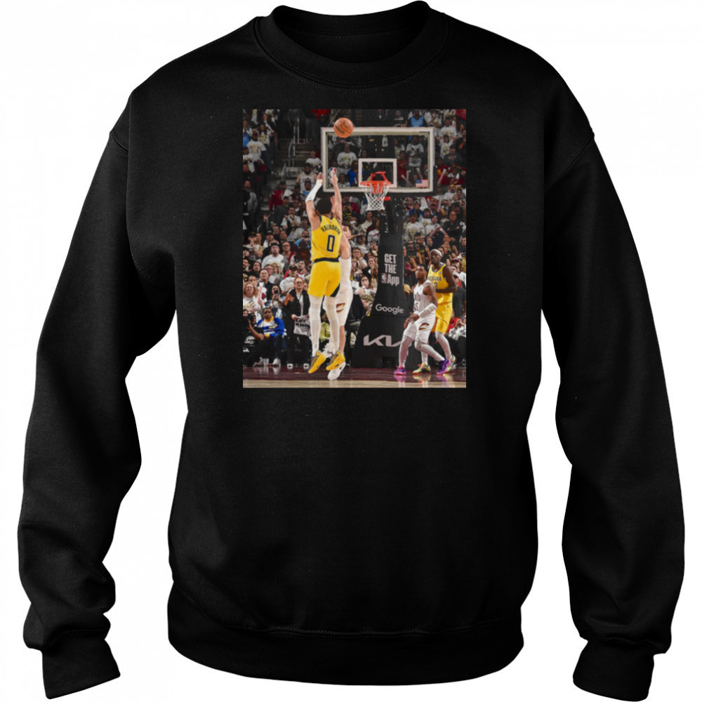 Tyrese Haliburton Indiana Pacers 2025 NBA Game Frames T Shirt Sweatshirt