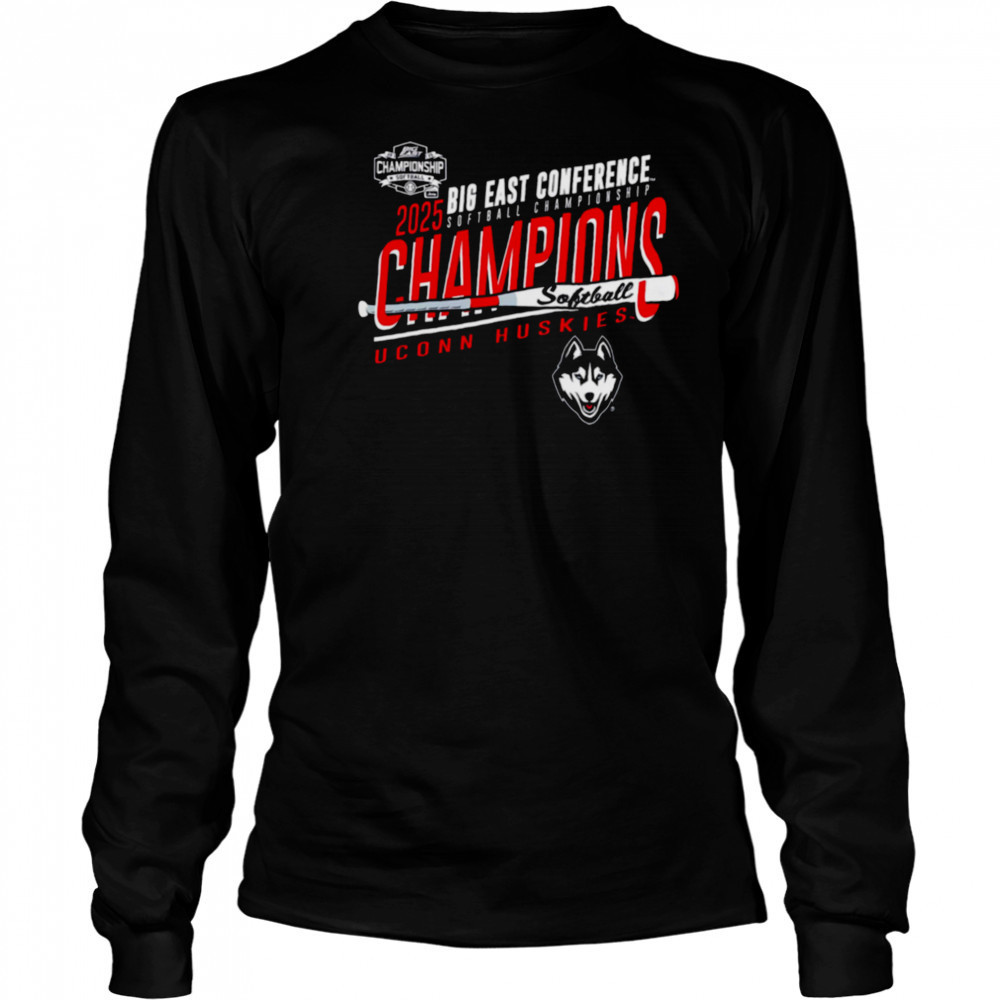 UConn Huskies 2025 Big East Softball Champions shirt Long Sleeved
