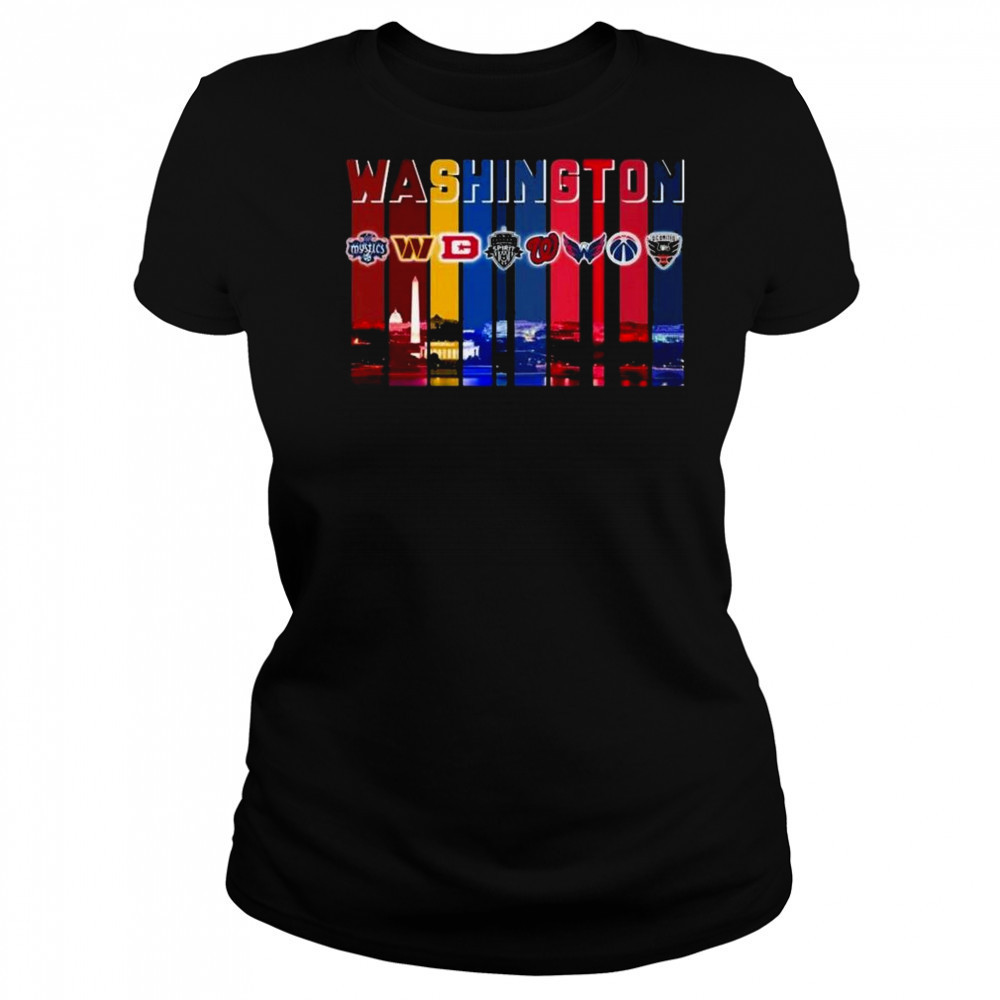 Washington Commanders Capitals Washington Mystics Nationals Sport City Shirt Women's T-shirt