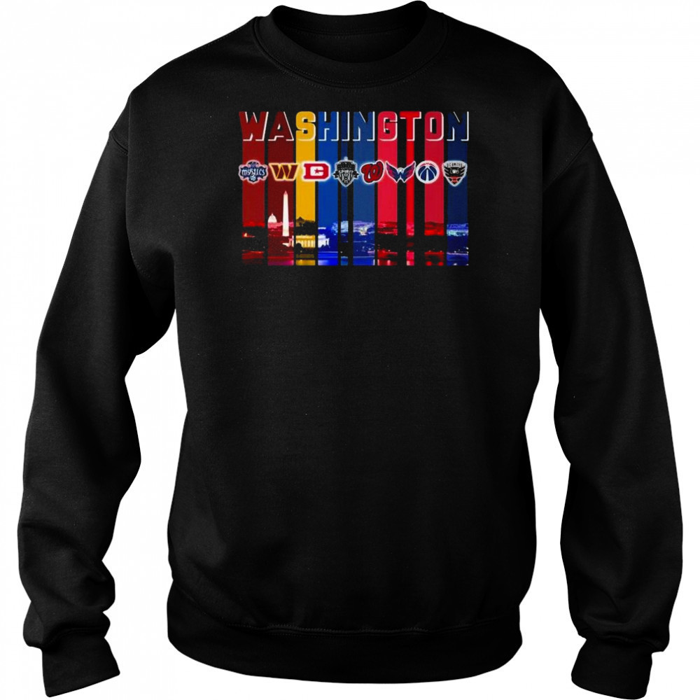 Washington Commanders Capitals Washington Mystics Nationals Sport City Shirt Sweatshirt