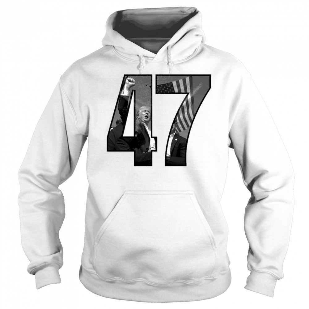Charlie Kirk Trump 47 Fighting T-shirt Hoodie