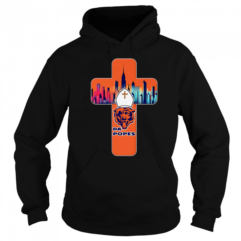 Da Popes Chicago Bears skyline shirt Hoodie